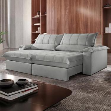 Imagem de Sofá Retrátil e Reclinável 2.20m Genova - Movenzo Estofados, Genova I 