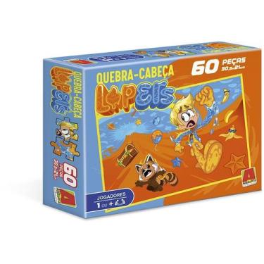 Imagem de Quebra Cabeça Puzzle Lopers 60 Peças Algazarra