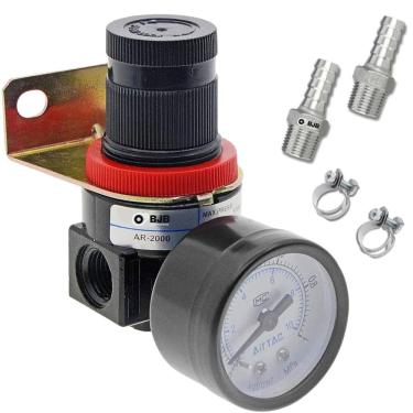 Imagem de Kit Espigão Macho Mini Regulador Lubrifil Para Compressor