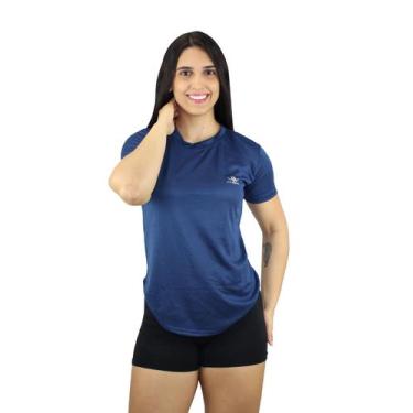 Imagem de Camisetas Blusas Feminina Academia Dry Fit - Princess Clothing, Azul e