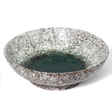 Imagem de MUUBOOX Tigela decorativa de 25,4 cm, tigela de frutas de cerâmica para balcão de cozinha, mesa de café, sala de jantar, mesa central de mesa, porta-chaves de entrada e organizador de joias (olho do