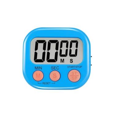 Imagem de Temporizador Digital de Cozinha com Display LCD 2.5x1.4 Polegadas, Contagem Regressiva 99 Minutos, Alarme Sonoro, Botões Start/Stop, 7x6.5cm
