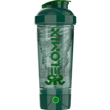Imagem de VELOMIX Coqueteleira elétrica de proteína – 680 g | Recarregável USB-C | Coqueteleira à prova de vazamento para shakes de proteína | Liquidificador portátil para shakes e vitaminas (elétrico - verde)