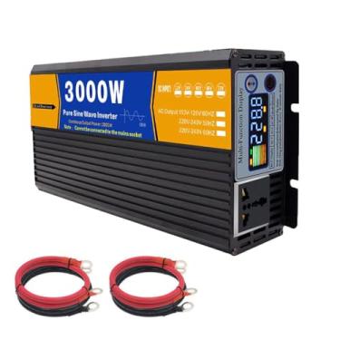 Imagem de Inversor de Onda Senoidal Pura de 3000W, Conversor CC 12 V-72 V para CA 120 V-240 V, Inversor Solar de Alta Eficiência para Residências, Caminhões e Barcos,48v,220V 50Hz