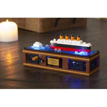 Imagem de Conjunto de blocos de construção Brick Loot Titanic com luz e moviment
