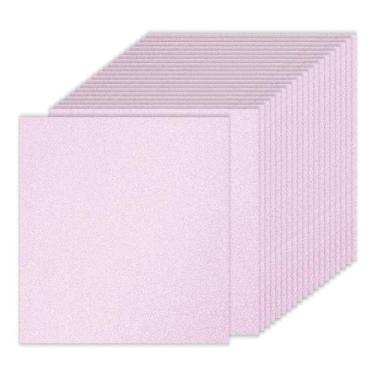 Imagem de Papel cartolina brilhante PATIKIL 20 folhas rosa claro 250gsm