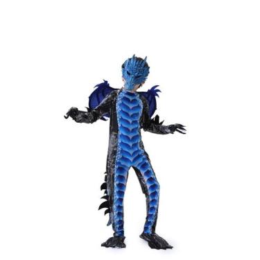Imagem de Fantasia Clothand Dragon Costume Kids para meninos de 5 a 12 anos, azu