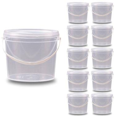 Imagem de Pote Plástico Para Revenda Em Supermercados - Kit 10 Pçs