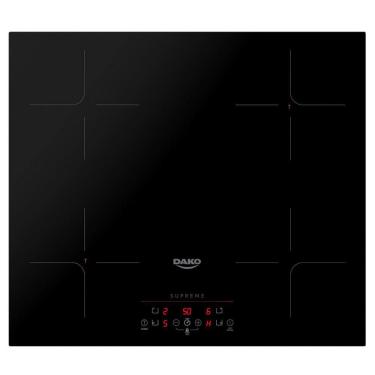 Imagem de Cooktop de Indução 04 Bocas Dako Supreme com Indicador de Calor e Trava de Segurança Preto 220V