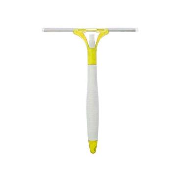 Imagem de Rodo Rodinho Limpa Vidro Pia Azulejos Com Spray Reservatório Amarelo