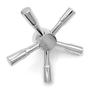 Imagem de YOSEC Alça De Reposição Para Cofre De Armas Yosec De 5 Raios Com Acabamento Cromado Brilhante