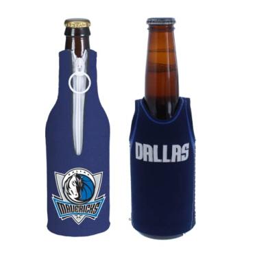 Imagem de Conjunto de refrigerador de bebidas isolador e garrafa com logotipo colorido da equipe de basquete NBA (Dallas) Mavericks