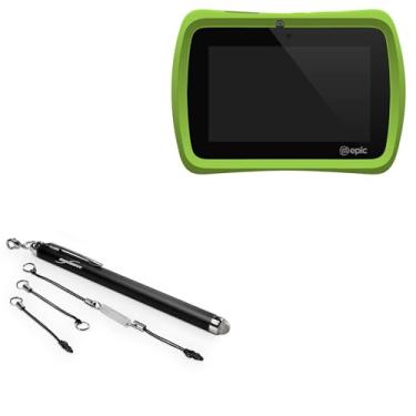 Imagem de BoxWave Caneta Stylus compatível com Leapfrog Epic - Caneta capacitiva EverTouch, caneta Stylus capacitiva com ponta de fibra - Preto