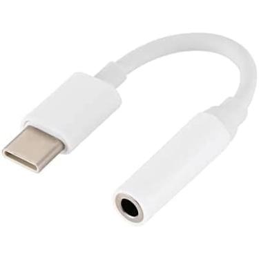 Imagem de Adaptador de áudio USB tipo C para 3,5 mm, cabo conversor de fone de ouvido, porta de áudio fêmea