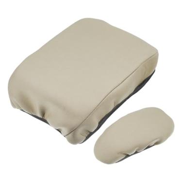 Imagem de uxcell 1 conjunto protetor de capa de caixa de apoio de braço de carro tecido de neoprene para Lexus RX350 2017-2021 marrom