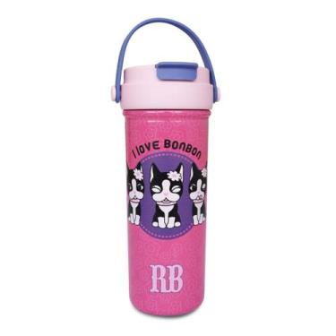 Imagem de Garrafa Térmica com Alça 500ml Original Rebbeca Bonbon - Clio, Rosa