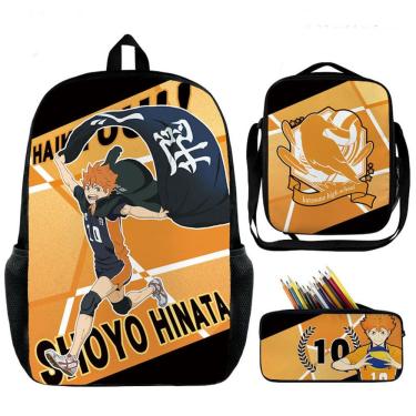 Imagem de Mochila School Haikyuus Hinatas Shoyos Anime com lancheira