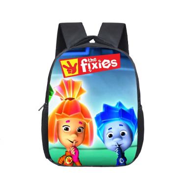 Imagem de Mochila Fixies Children School Student Poliéster Preta