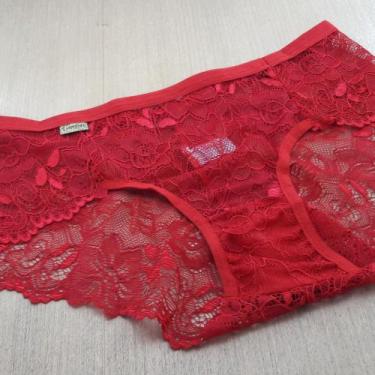 Imagem de Calcinha Aline Renda Confortável Cor:RubiTamanho:P - Ternura Íntima, R