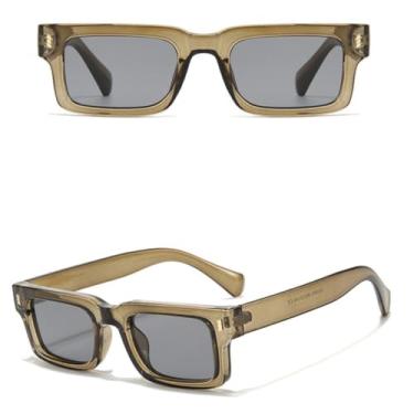 Imagem de VFDHN Óculos de sol masculinos com armação pequena, estilo vintage e retrô feminino (3)