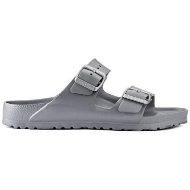 Imagem de Sandália Birkenstock Arizona Essentials EVA unissex, Metallic Silver, 11-11.5 Women/9-9.5 Men