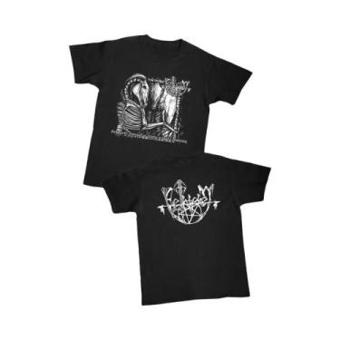 Imagem de Camiseta De Algodão De Manga Curta Com Estampa De Banda De Metal BETHL