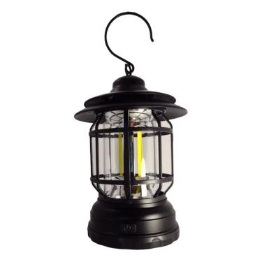 Imagem de 2X Lampião Lanterna Led Portátil De Camping Barraca Retro