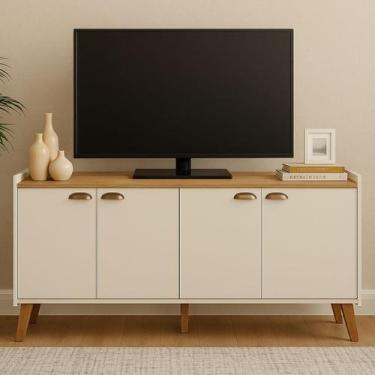 Imagem de Armario Aparador 4 Portas Para Sala Cozinha Cantinho Café - Kelan