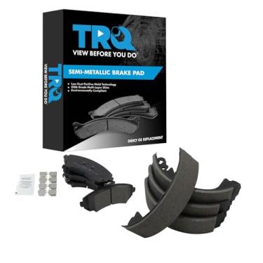 Imagem de TRQ Pastilhas de freio semi-metálicas compatíveis com Chevrolet Venture Oldsmobile Silhouette Pontiac Montana 2002-2004