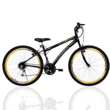 Imagem de Bicicleta Aro 26 Masculina Athor Jet Rebaixada Preto/Amarelo-Unissex