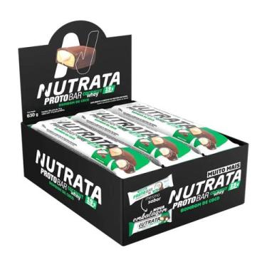 Imagem de Barra De Proteina Protobar Caixa Com 9 Unidades Nutrata, Coconut