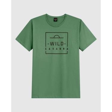 Imagem de Camiseta Masculina Estampa Lettering Frontal Em Malha Algodão-Masculino