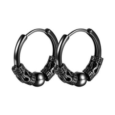 Imagem de Brincos De Argola Masculinos Em Aço Inoxidável Estilo Punk Hip Hop Tot