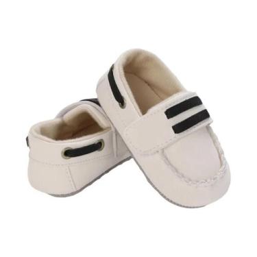 Imagem de Sapatos Slip-On Para Bebês Meninas Azul Marinho 0-1 Ano, Solado Macio,