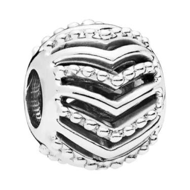 Imagem de Pulseira Feminina De Prata Esterlina 925 Com Pingente Redondo De Floco