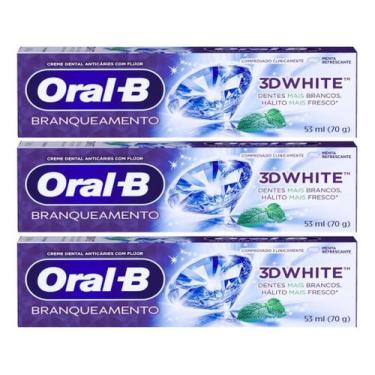Imagem de Kit C/3 Creme Dental Oral-b 3d White 70g