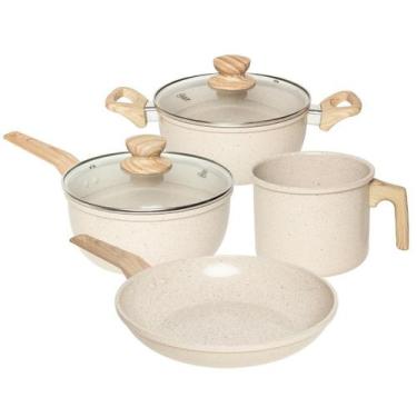 Imagem de Conjunto panelas oster 4 pecas revestimento ceramico marble edition cr