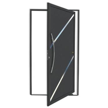 Imagem de Porta Pivotante Lambril Duna com Puxador Super 210cm x 120cm Brimak Ab
