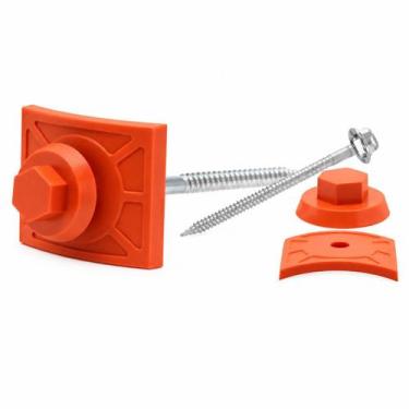 Imagem de Kit Fixação e Vedação Telha PVC Colonial Terracota 20 Peças Afort