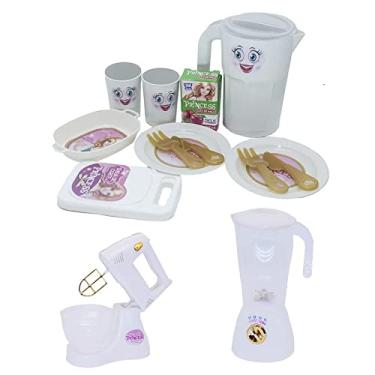 Imagem de Cozinha Princesa Menina Liquidificador Jantar Batedeira 14p