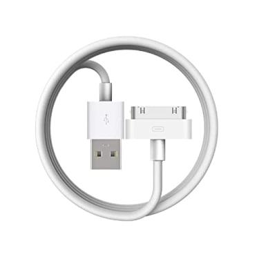 Imagem de [Certificado Apple MFi] Cabo USB de 30 pinos para carregamento e sincronização de dados do iPhone 4, suporte para iPhone 4/4s, iPhone 3G/3G, iPad 3/2/1, iPod Classic iPod Touch iPod Nano