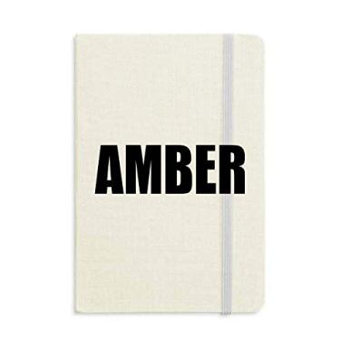 Imagem de Caderno de cor âmbar capa dura clássico diário A5 presente