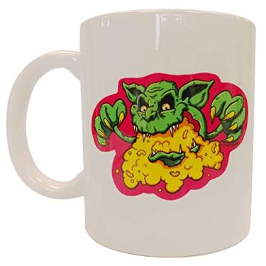 Imagem de StacyKakes Caneca de café de cerâmica branca Cheddar Goblin 325 ml