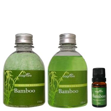 Imagem de Kit BAMBOO Espuma de banho + Sais de Banho + Essência Umidificador BAMBOO Banheira Hidromassagem