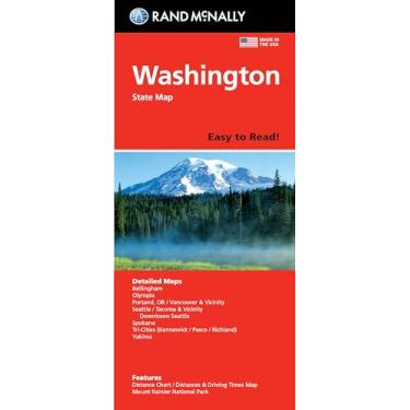 Imagem de Rand McNally Easy to Read Folded Map: Washington State Map