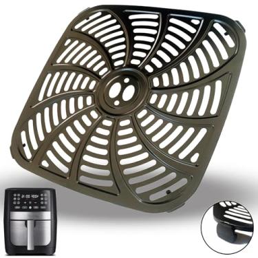 Imagem de ALJ Bandeja de fritadeira a ar de 8 litros para fritadeiras Gourmia GAF826, frigideira a ar antiaderente premium, bandeja de placa para inserção de grelha, prateleira de grade para fritadeiras Gourmia