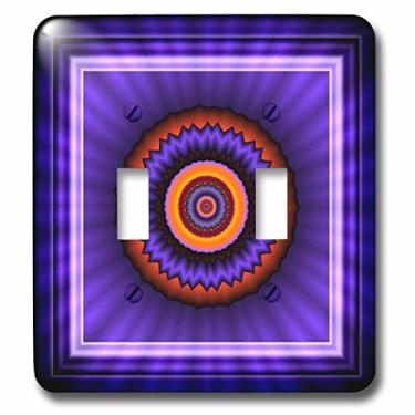 Imagem de 3dRose Interruptor de interruptor lsp_24846_2 12 vermelho com energia brilhante para meditação Oriente da paz, New Age