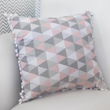 Imagem de Almofada Decorativa com Refil - Laura Baby, Lozango Rosa