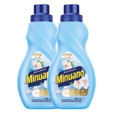 Imagem de Kit com 2 Amaciante Roupa Diluído Brisa Macia Minuano Essencial 500ml