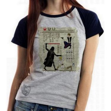 Imagem de Baby look blusa feminina ou Camiseta unissex  Hieróglifos Star Wars  -